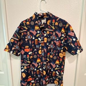 RSVLTS RON SWANSON'S SHIRT OF GREATNESS
  Colorful Graphic Button Down Shirt